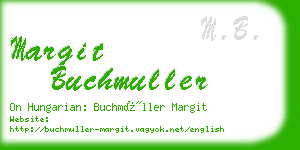 margit buchmuller business card
